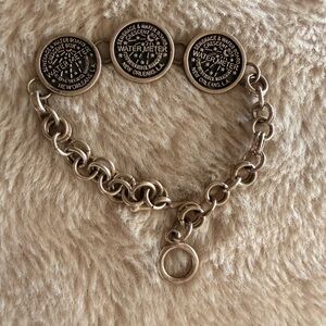 Silver New Orleans Water Meter chain bracelet